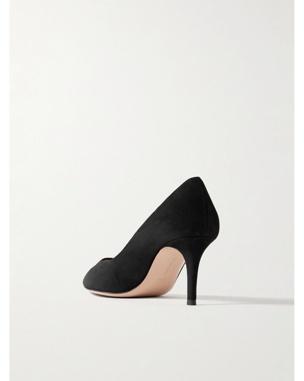 Gianvito Rossi Black Gianvito 70 Suede Pumps