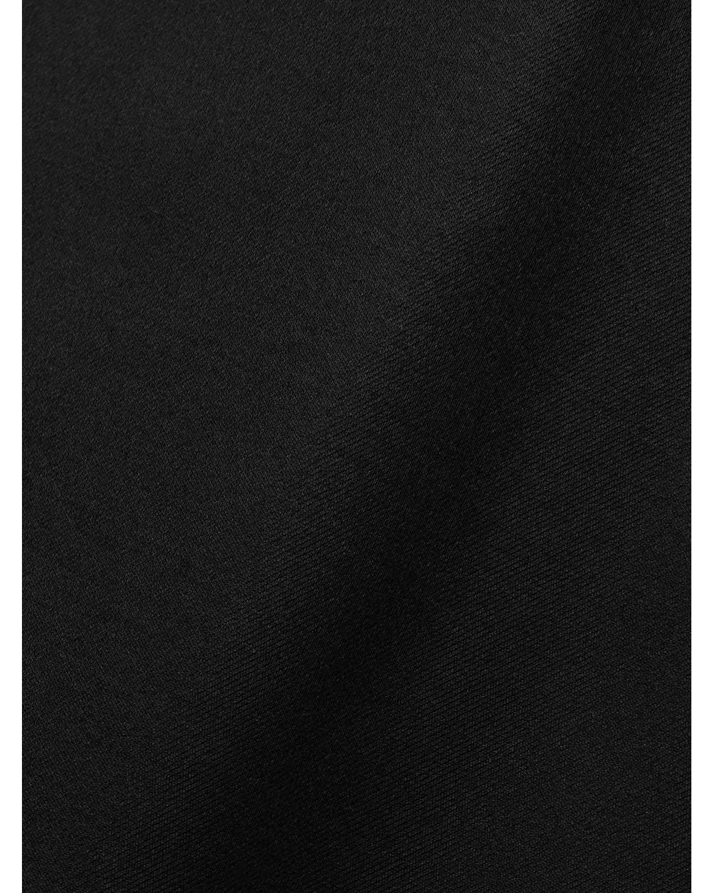Brandon Maxwell Black The Joelle Wool And Silk-Blend Mini Dress