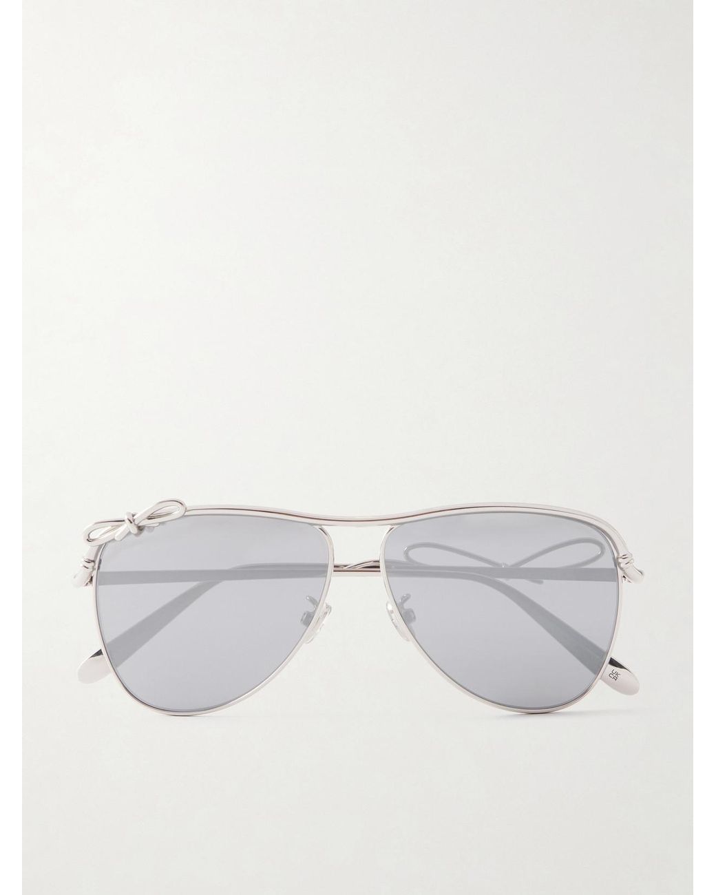 Dior Metallic Dior Bow A1U-Tone Aviator-Style Sunglasses