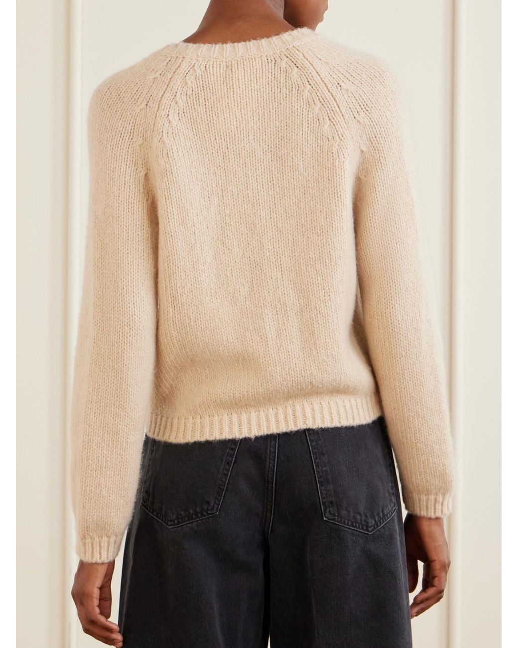 Doen Natural Darcy Wool And Cashmere-Blend Cardigan