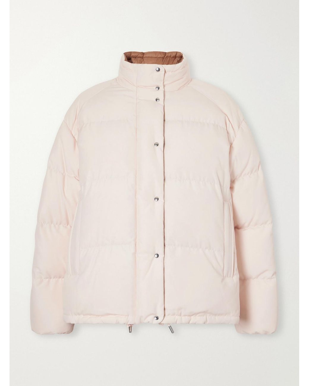 Moncler Natural Verone Quilted Shell Down Jacket