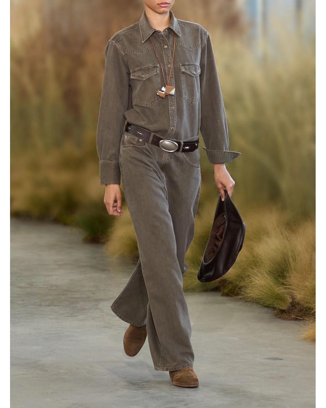 Twp Brown Song Sung Mid-Rise Straight-Leg Jeans