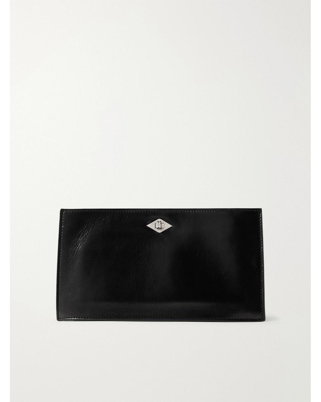 Metier Black Ease Leather Clutch