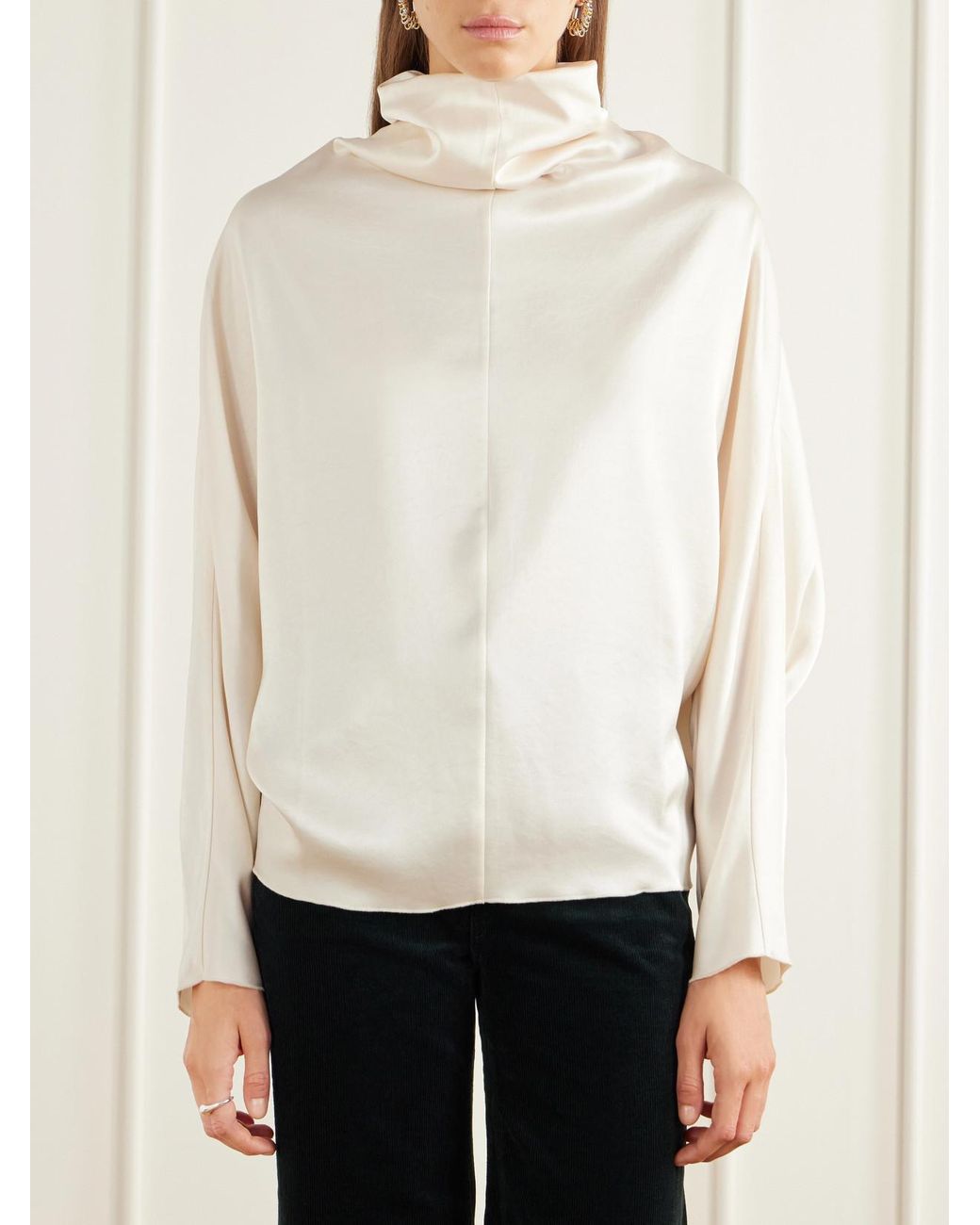 Citizens of Humanity White Ilaria Satin Blouse
