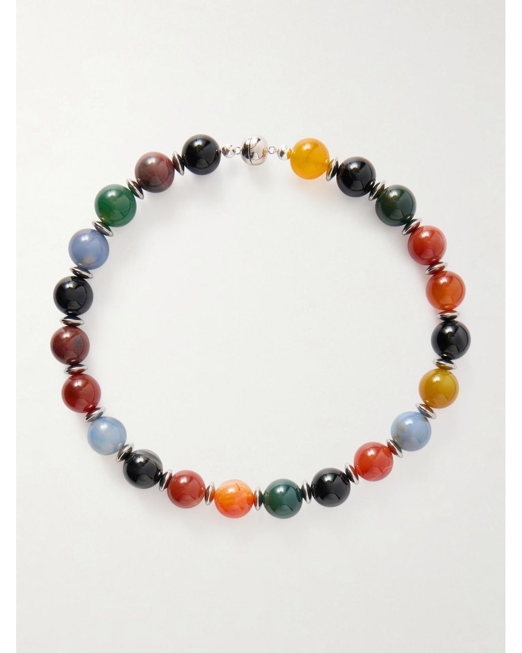 Julietta Metallic Mavis-Tone Beaded Necklace