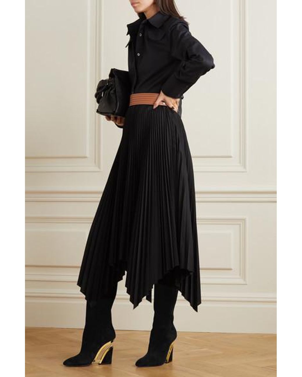 100 Suede Wedge Knee Boots 