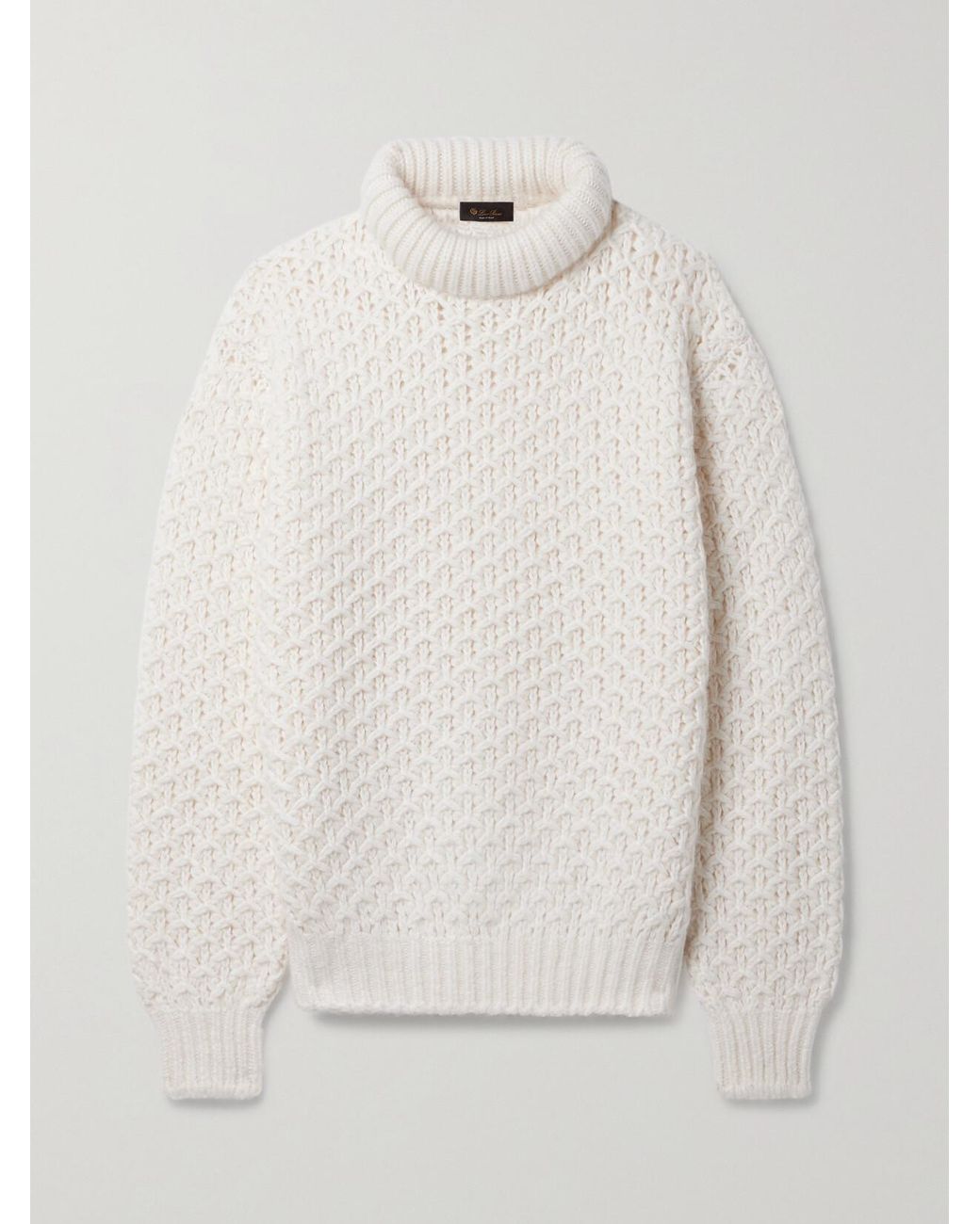 Loro Piana Natural Cashmere And Silk-Blend Turtleneck Sweater