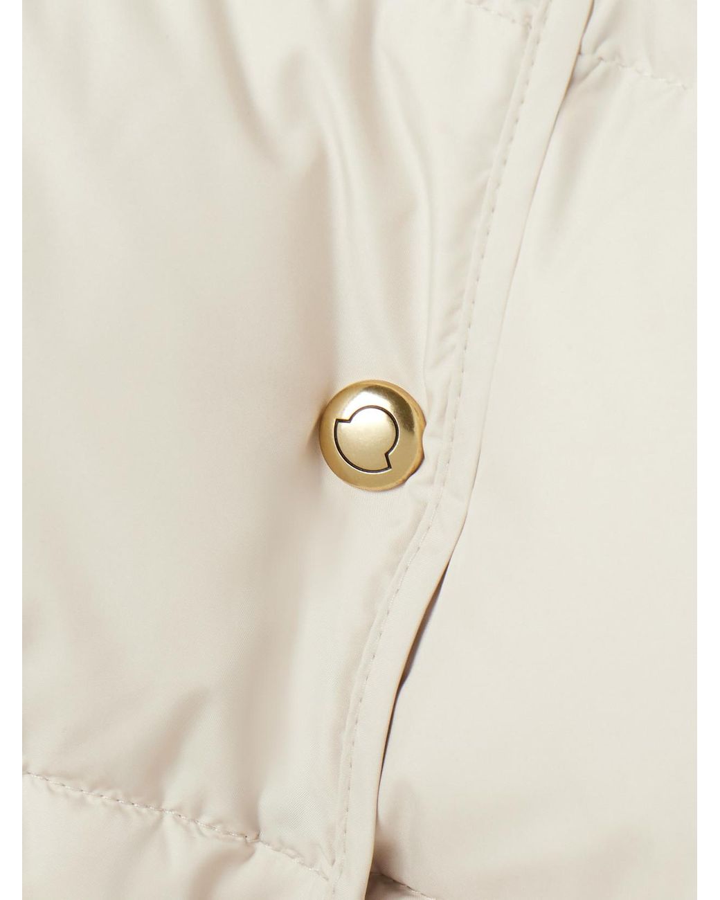 Moncler Natural Caramagne Quilted Shell Down Jacket