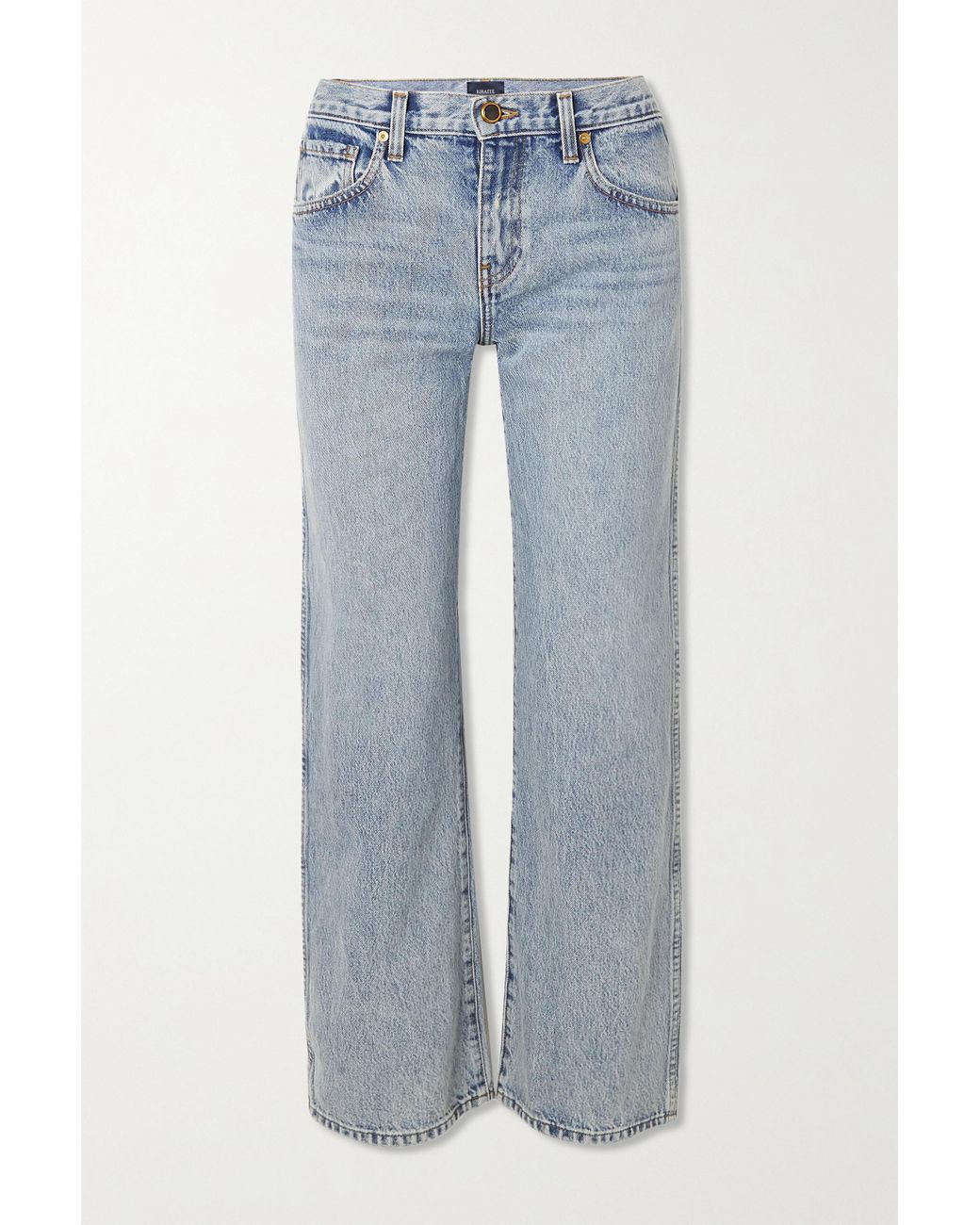 Khaite Denim Kerrie Mid-rise Straight 