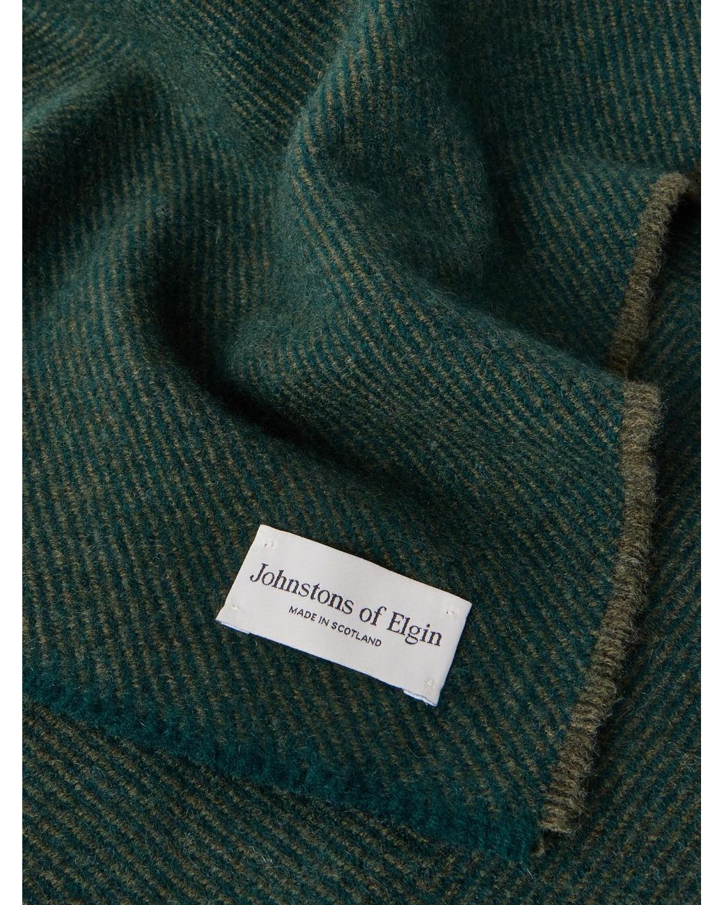 Johnstons Green Mountain Twill Cashmere Scarf