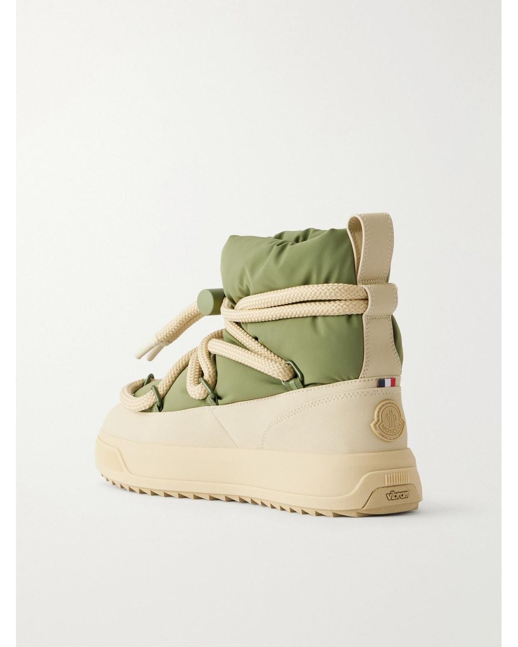 Moncler Natural Altive Quilted Shell Ankle Boots