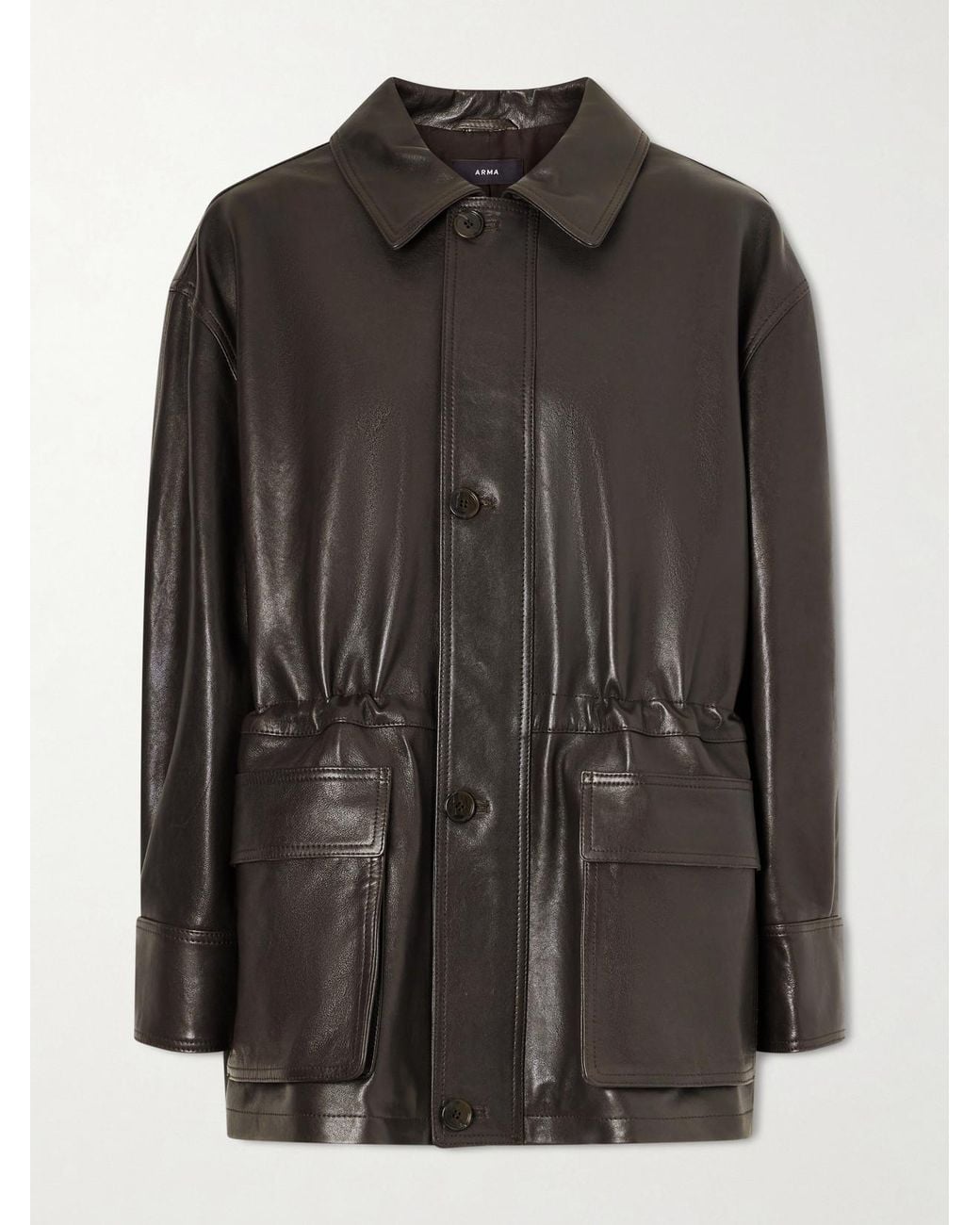 Arma Black Leather Jacket