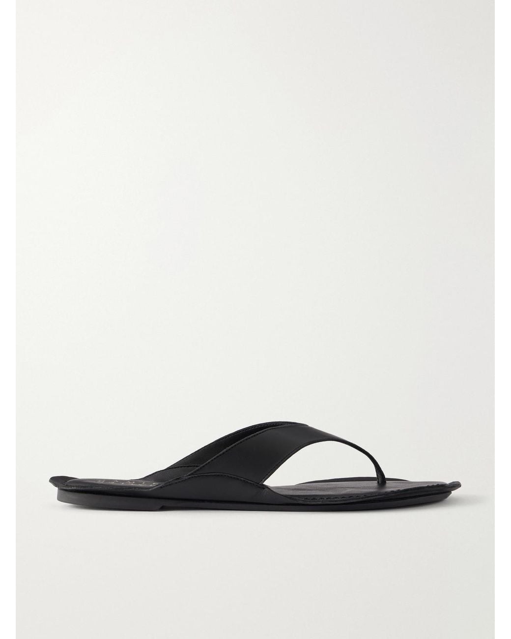 Jamie Haller Black The San Diego Leather Thong Sandals