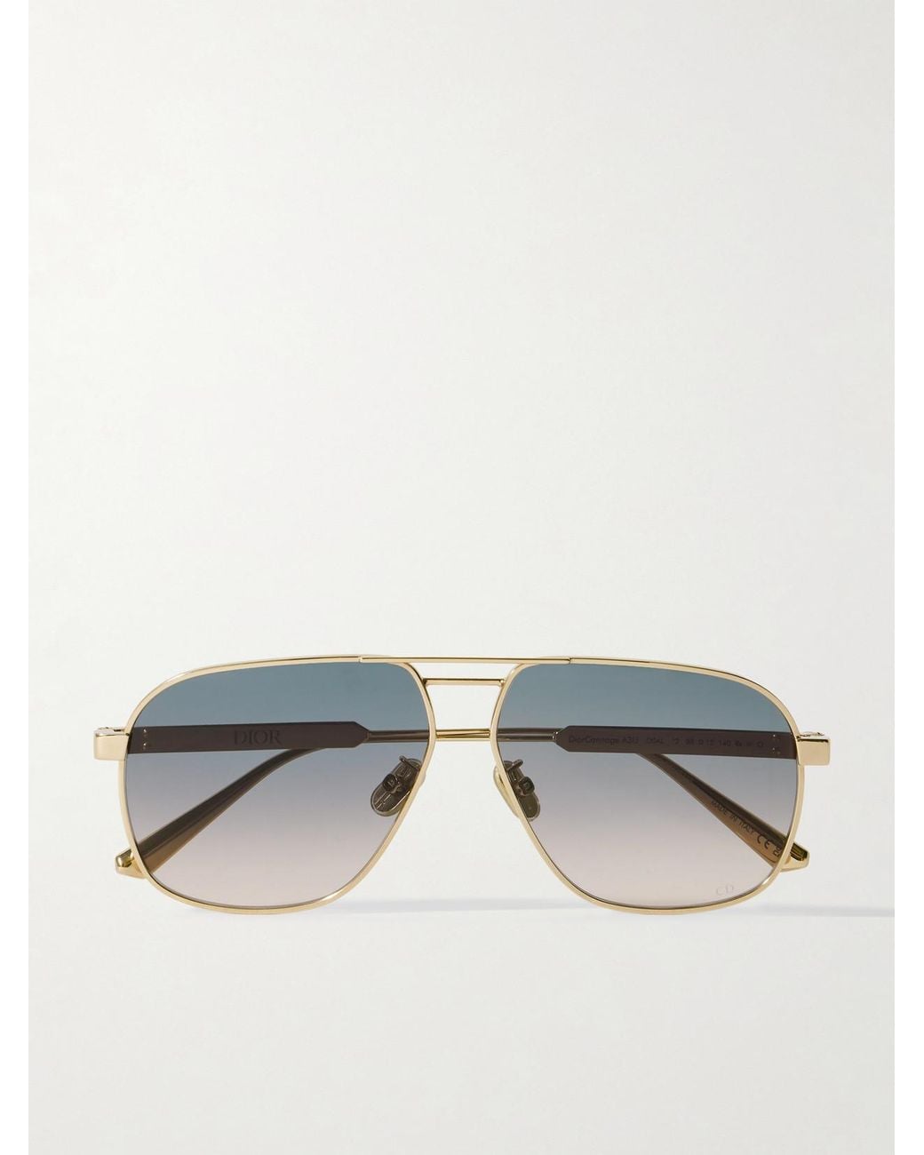 Dior Metallic Diorcannage A3U Aviator-Style-Tone Sunglasses