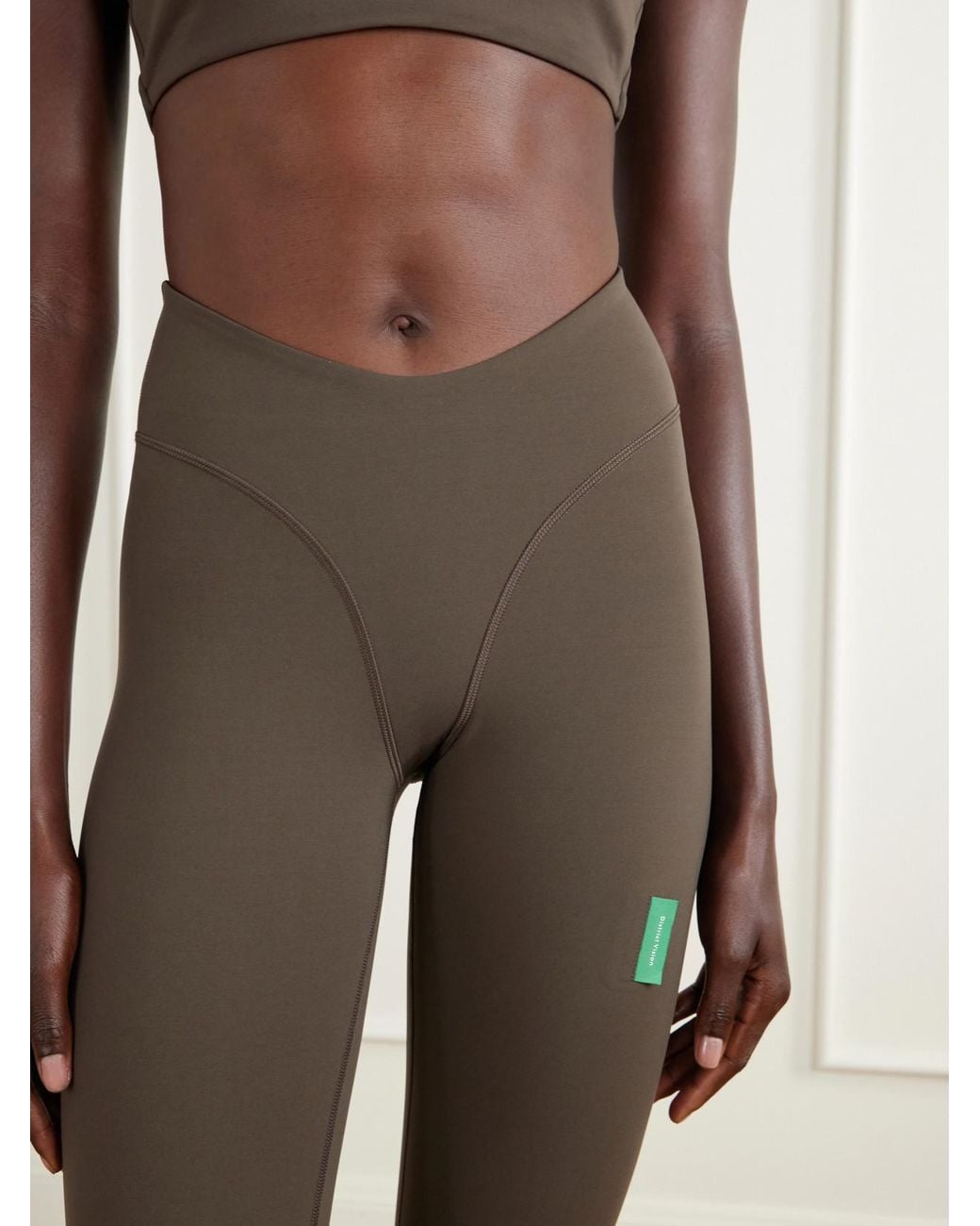 District Vision Gray Logo-Appliquéd Stretch-Jersey Leggings