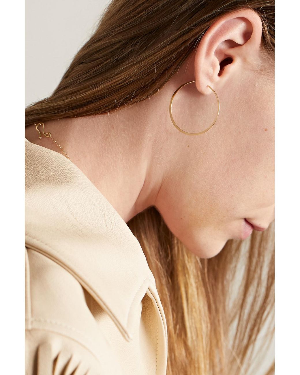 Melissa Joy Manning Natural 14-Karat Recycled Hoop Earrings