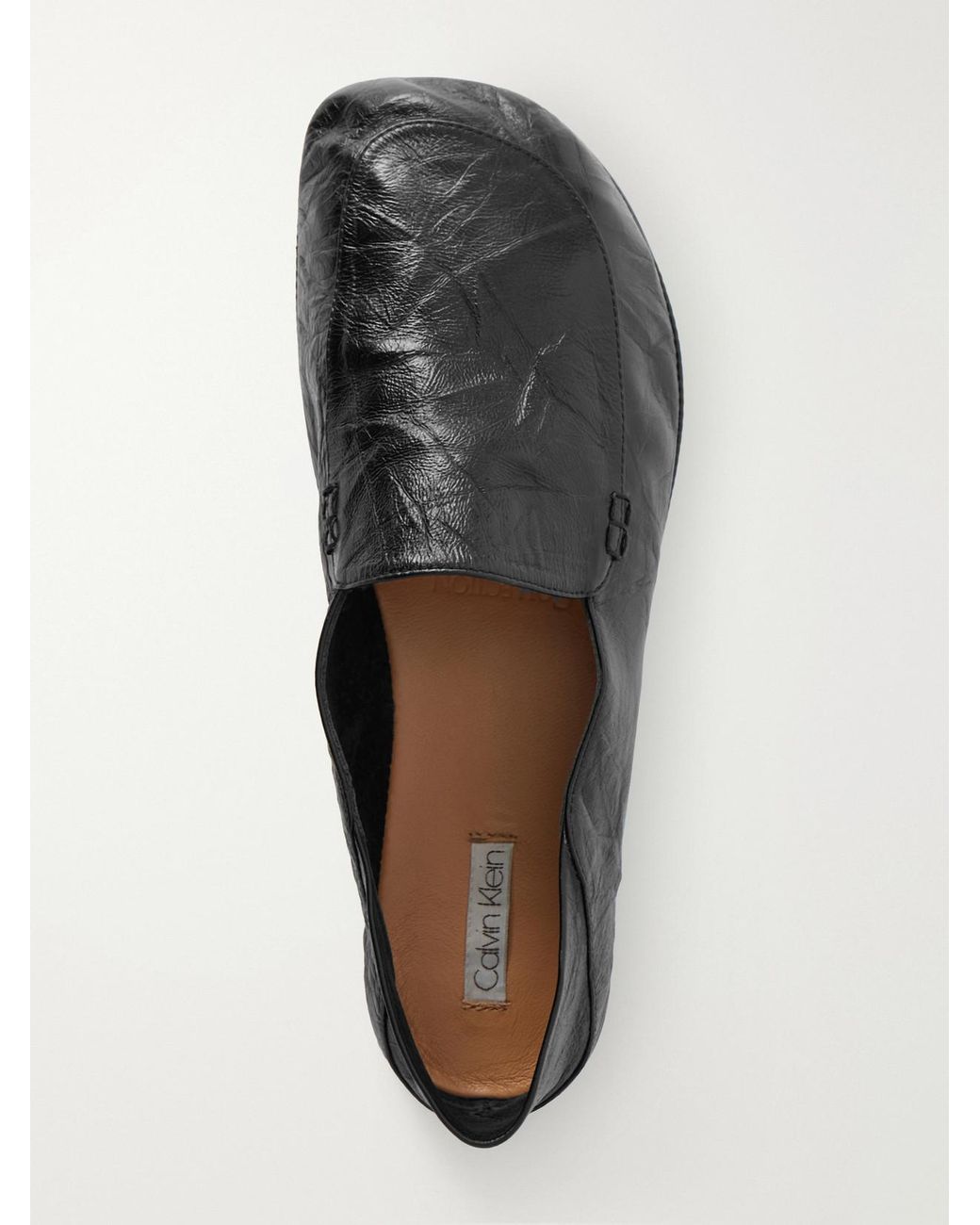 Calvin Klein Black Vela Leather Loafers
