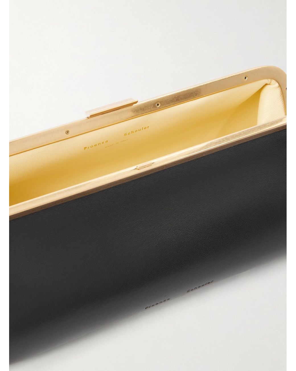 Proenza Schouler Black Amory Leather Clutch