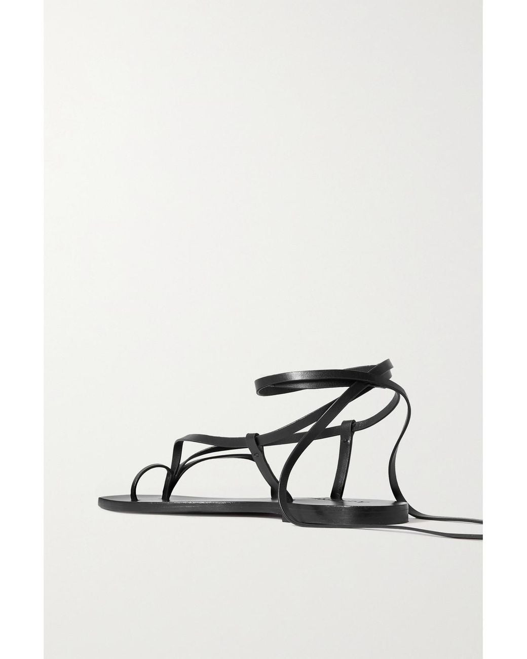 A.Emery Black Nolan Leather Sandals