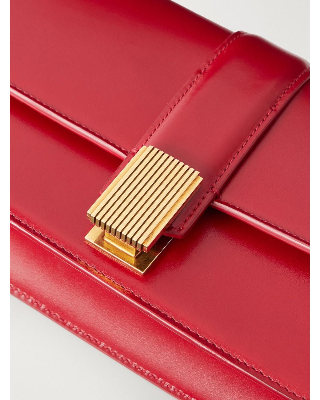 Khaite Red Blake Leather Clutch