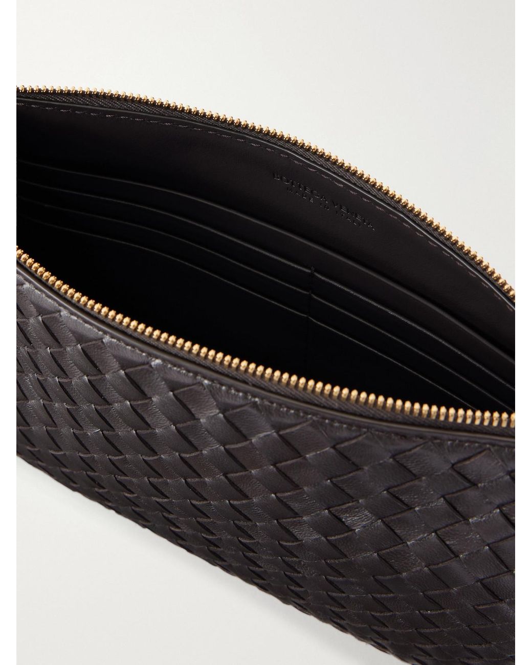 Bottega Veneta Black Gemellini Intrecciato Leather Shoulder Bag