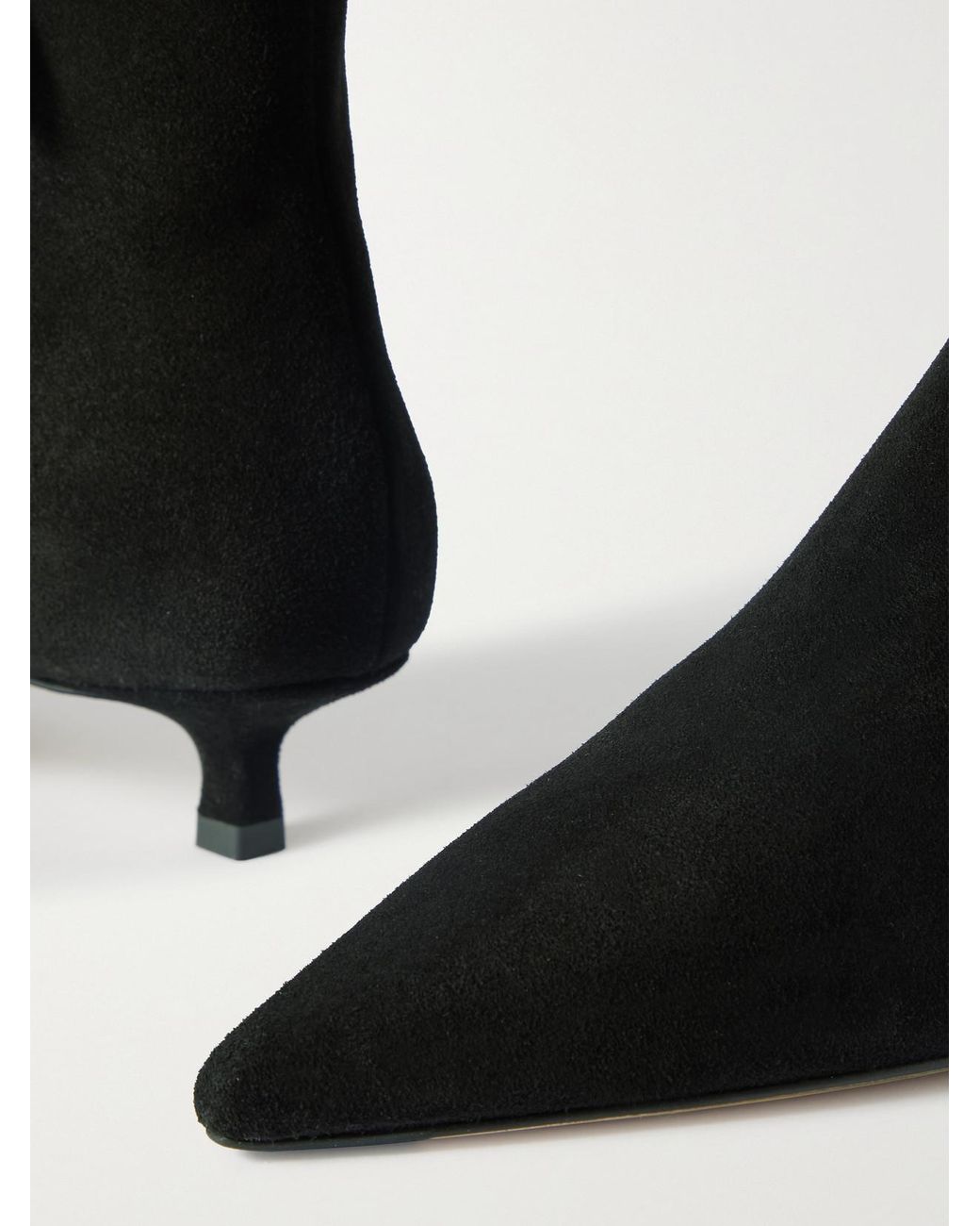 Aeyde Black Sofie Suede Ankle Boots