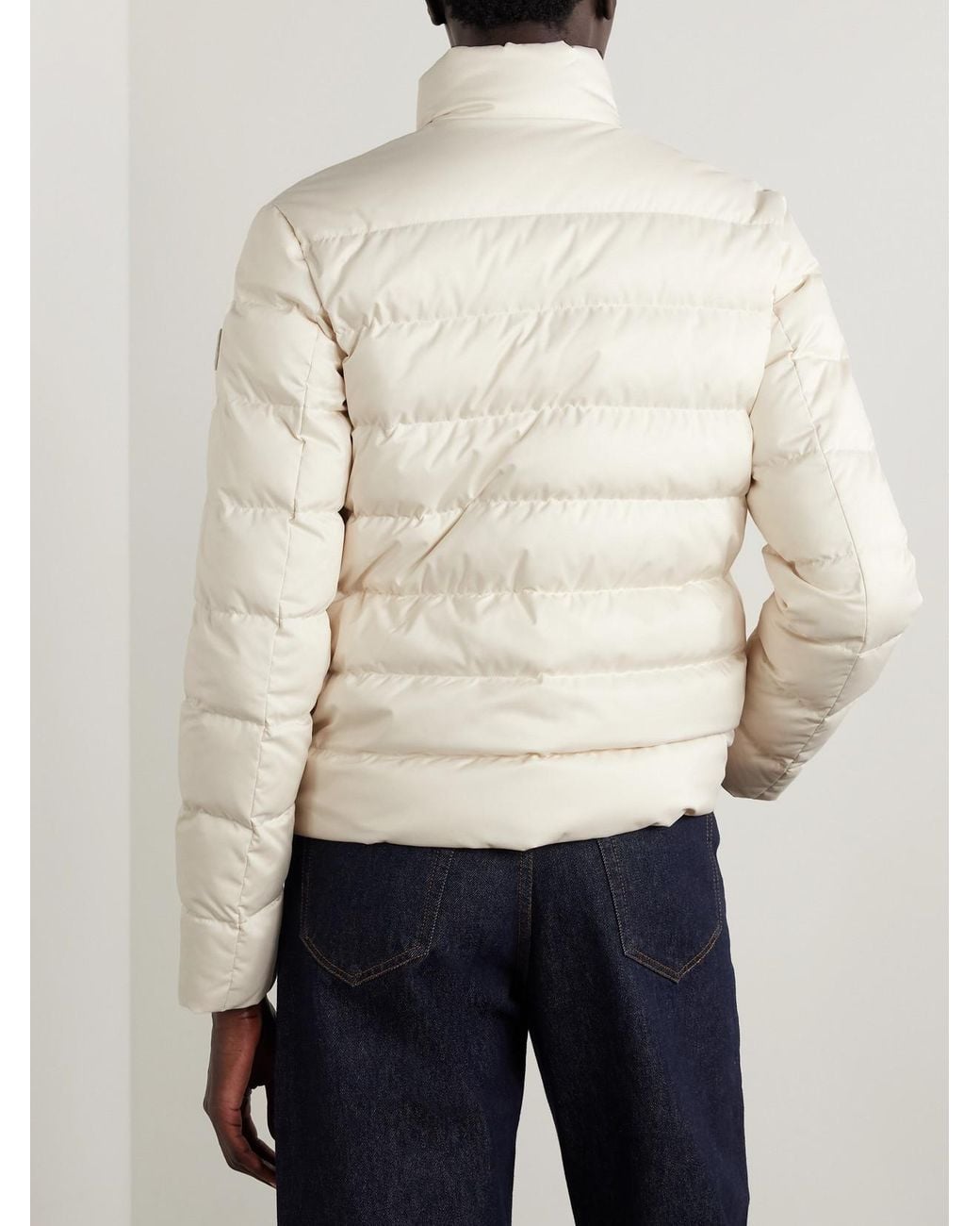 Moncler Natural Bessettes Quilted Shell Down Jacket