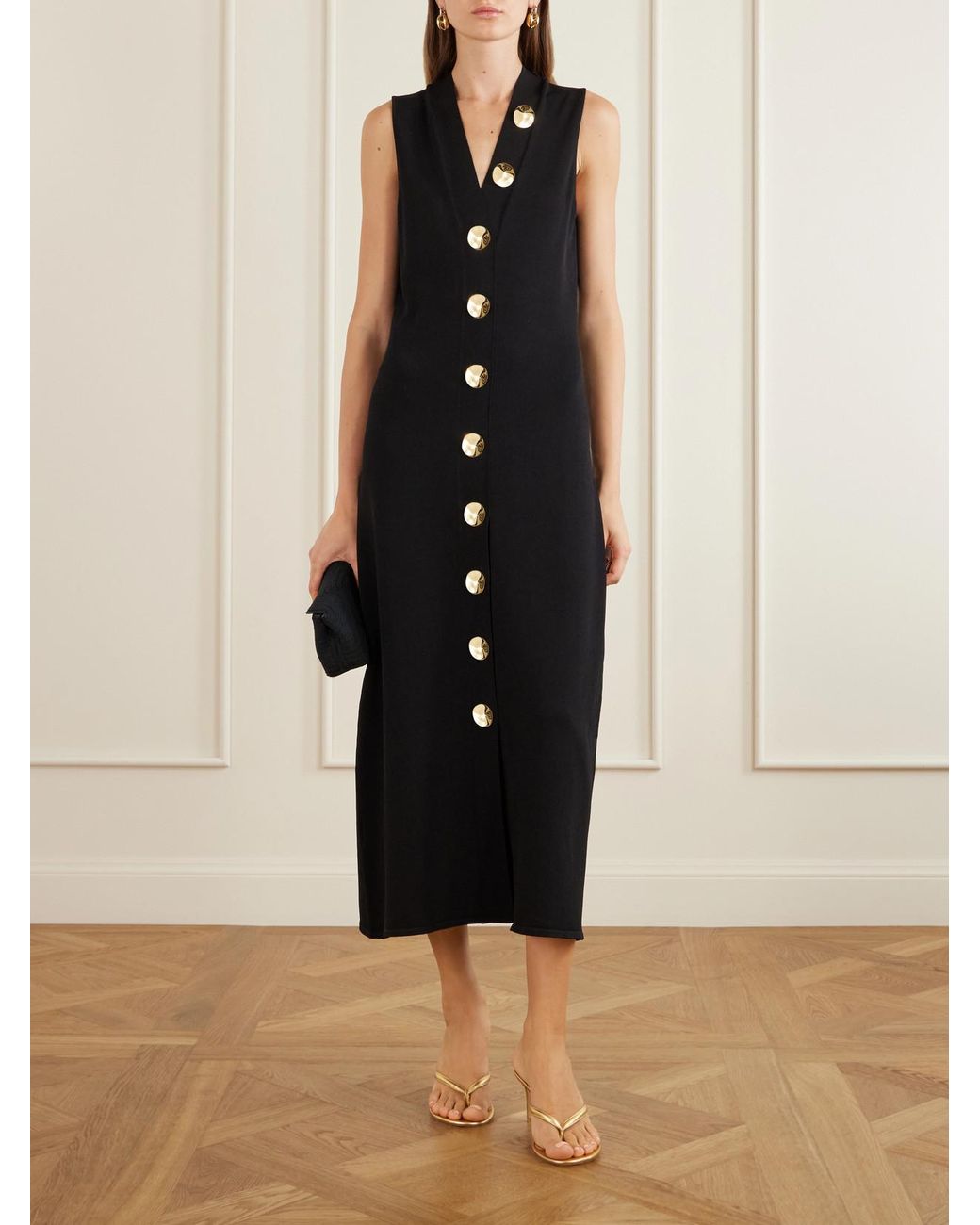 Altuzarra Black Axia Knitted Maxi Dress