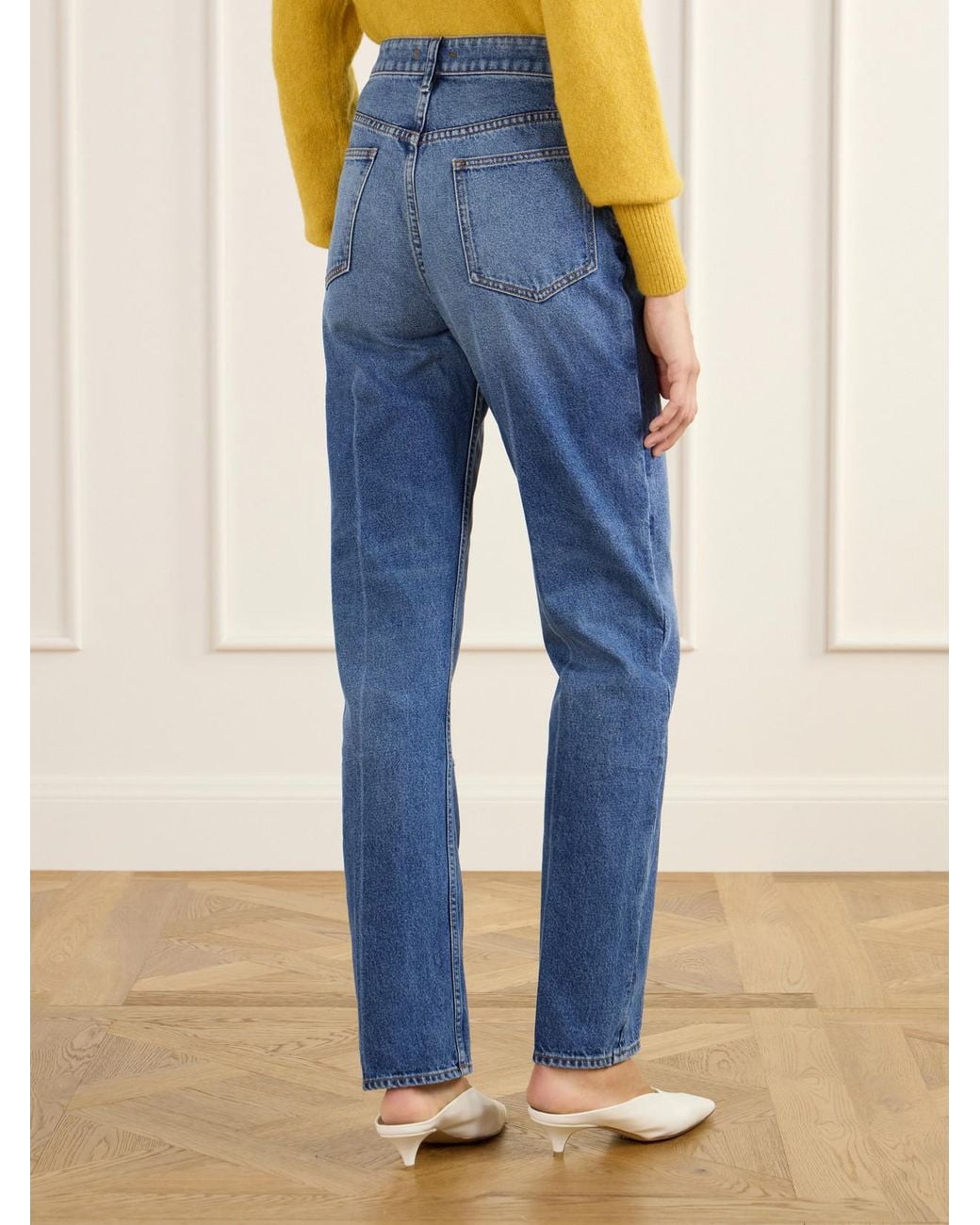 OSSOU Blue Noon Jean High-Rise Straight-Leg Jeans