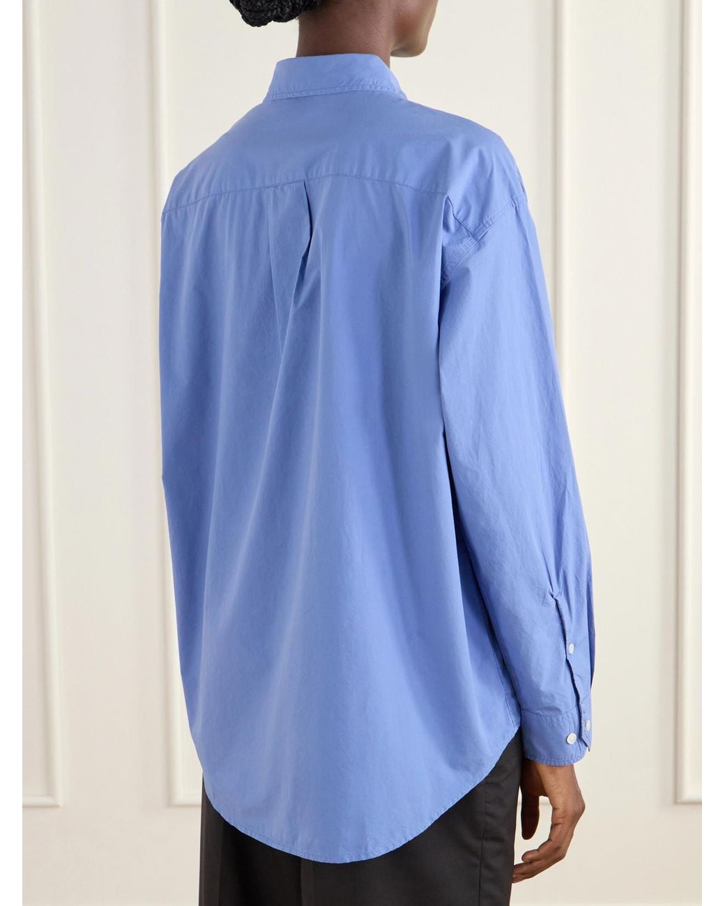 mfpen Blue The Generous Cotton Shirt