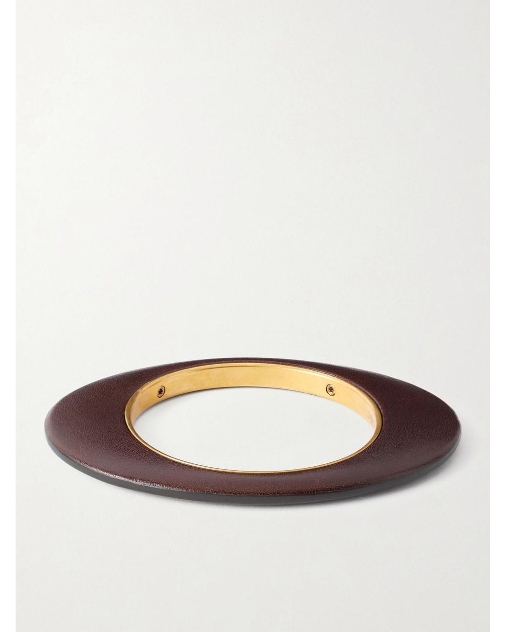 Saint Laurent Brown Blade-Tone Bracelet