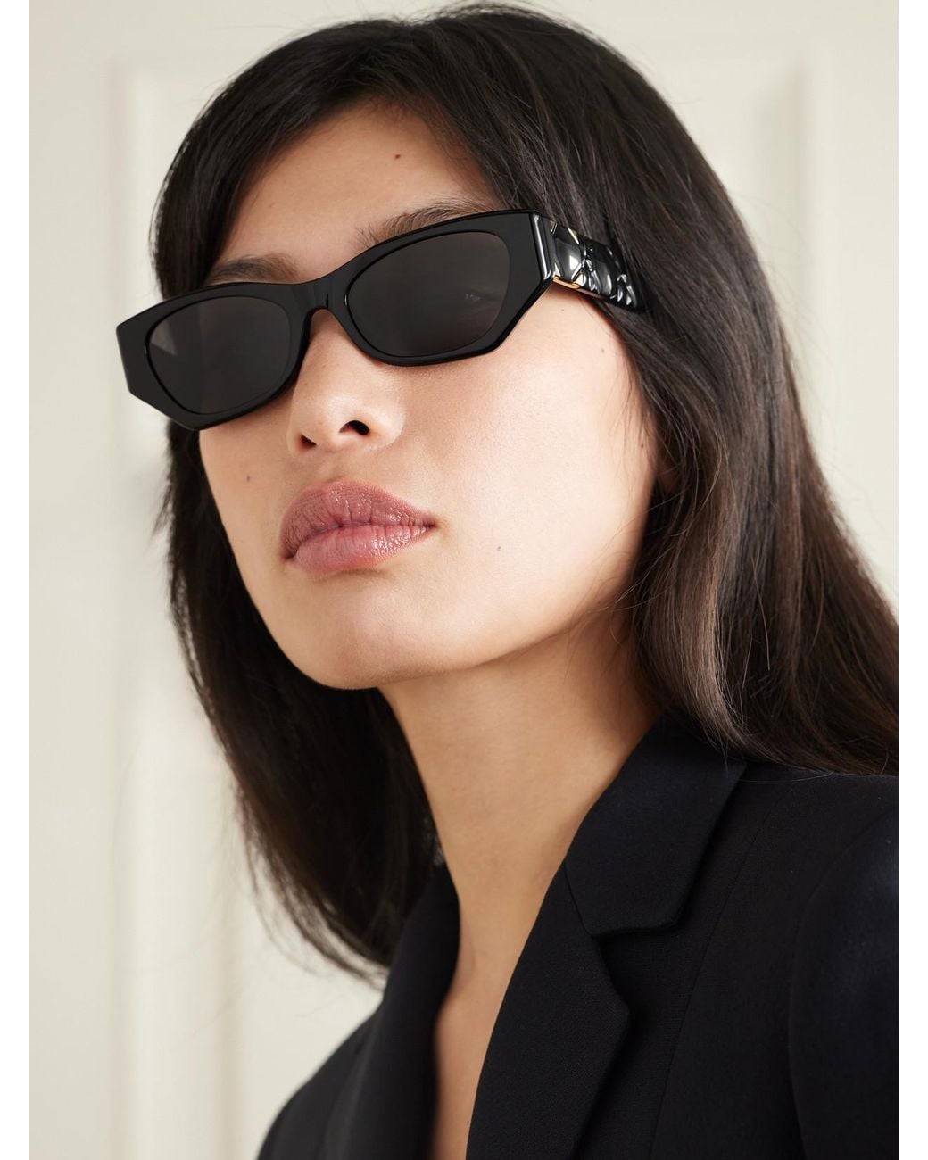 Dior Black Lady 95.22 B1I Cat-Eye Acetate Sunglasses