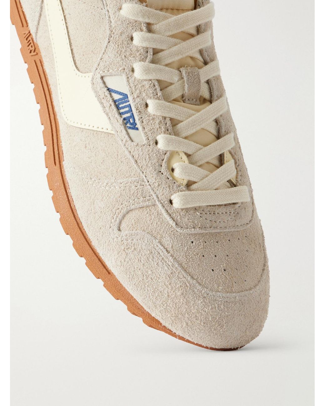 Autry White Windspin Suede Sneakers