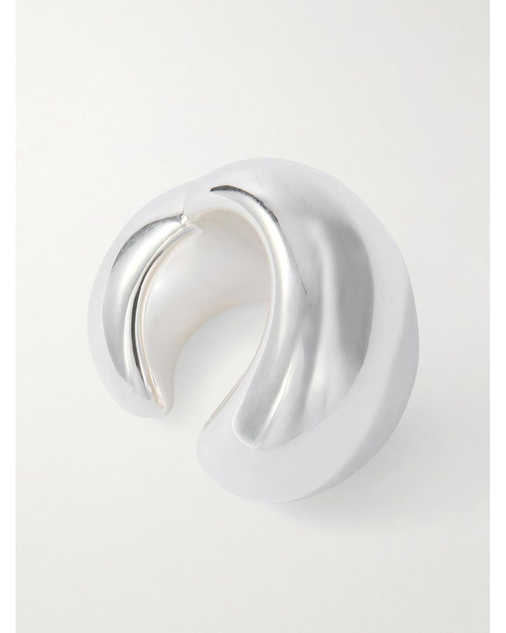 Camille Surault White Dowdow Sterling Earcuff