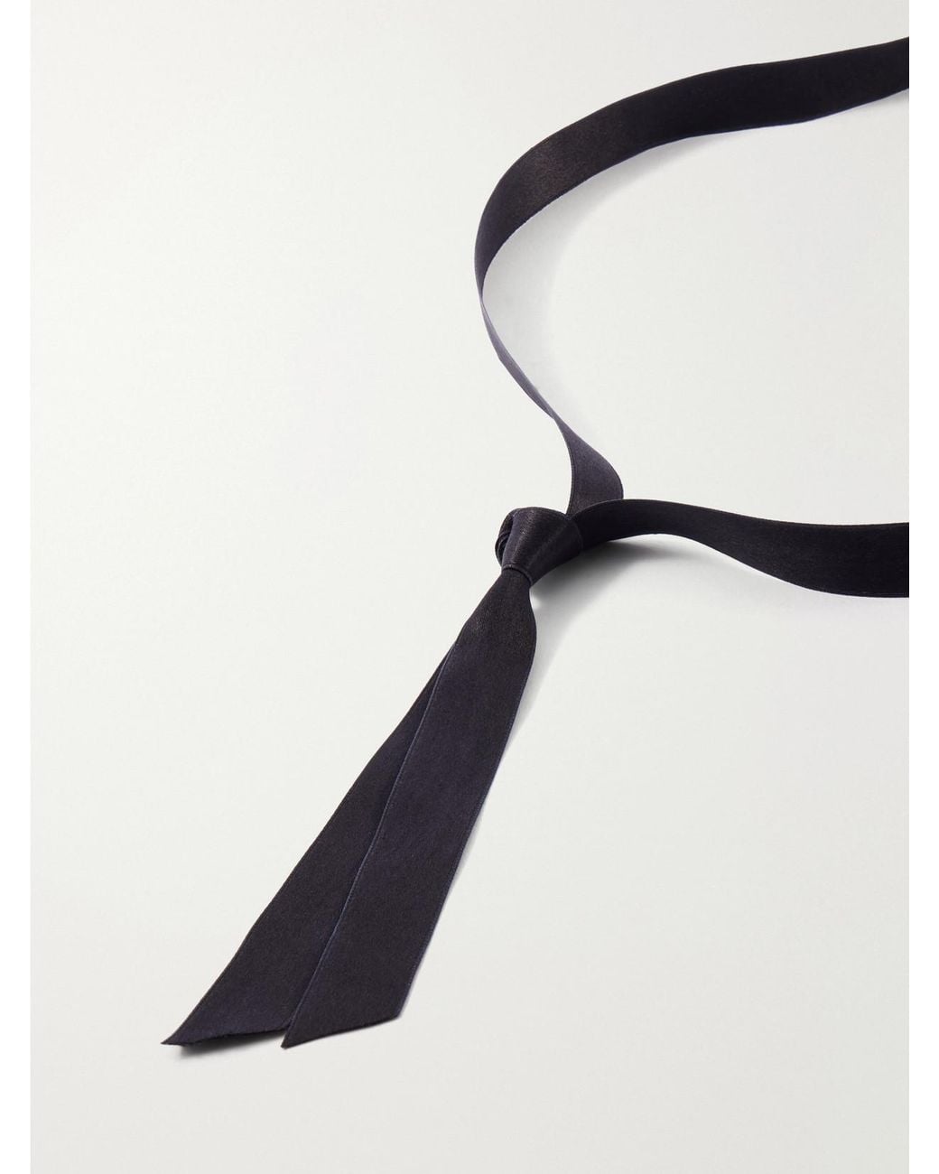 Jennifer Behr Blue Martina Silk-Satin Pearl Choker