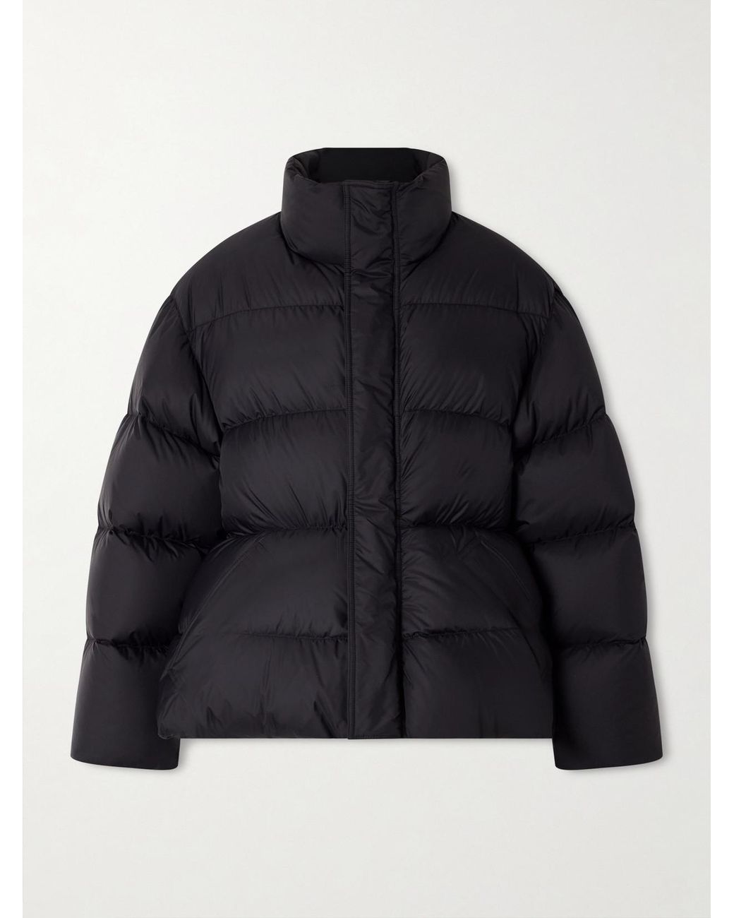 Balenciaga Blue Padded Quilted Ripstop Down Jacket