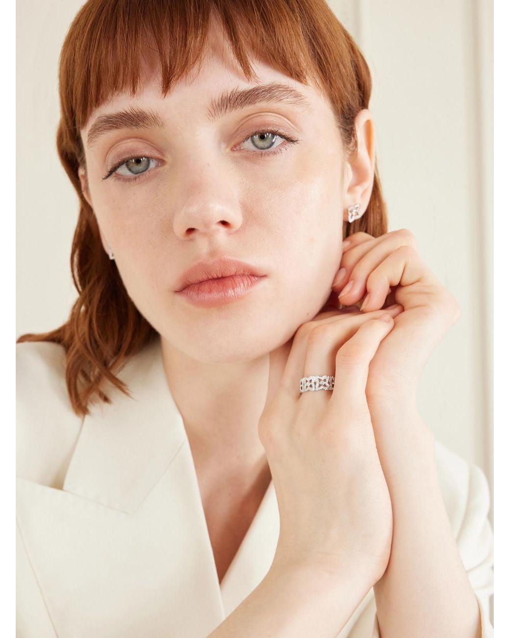 De Beers London Natural Lotus By De Beers 18-Karat Diamond Ring