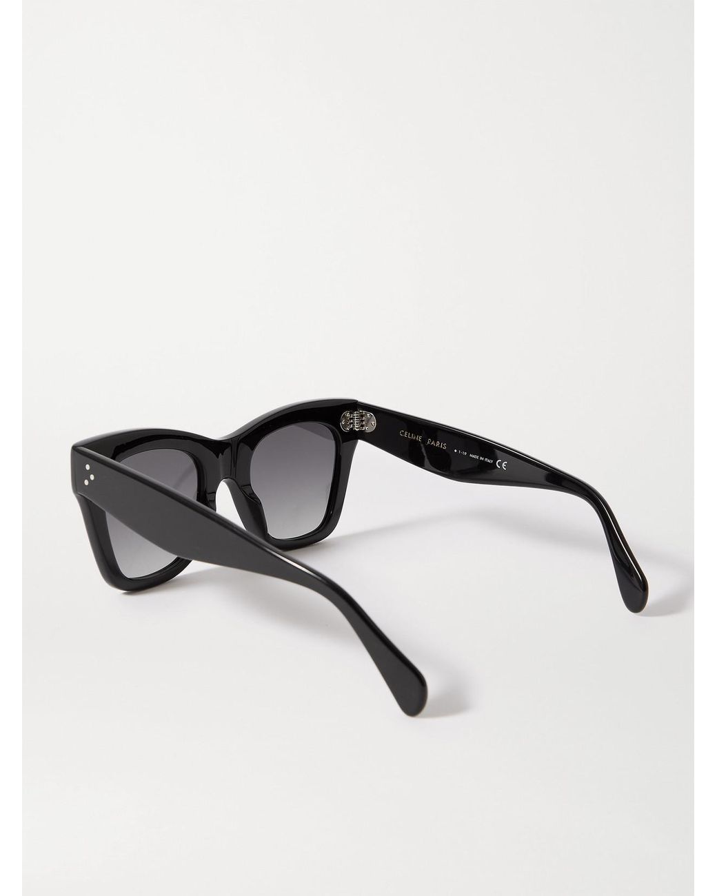 Céline Black Oversized Cat-Eye Acetate Sunglasses
