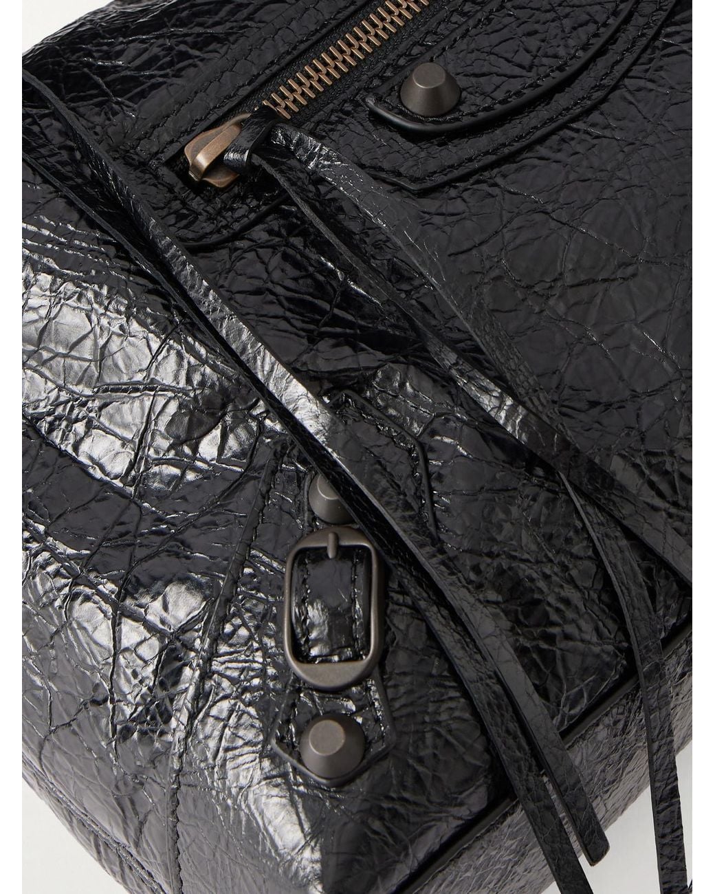 Balenciaga Black Le City Small Leather Shoulder Bag