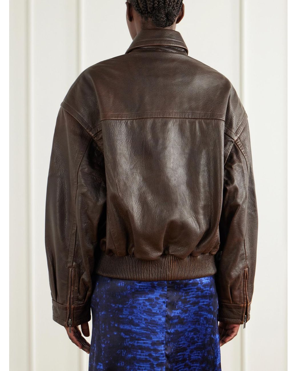 Christopher Esber Brown Leather Jacket