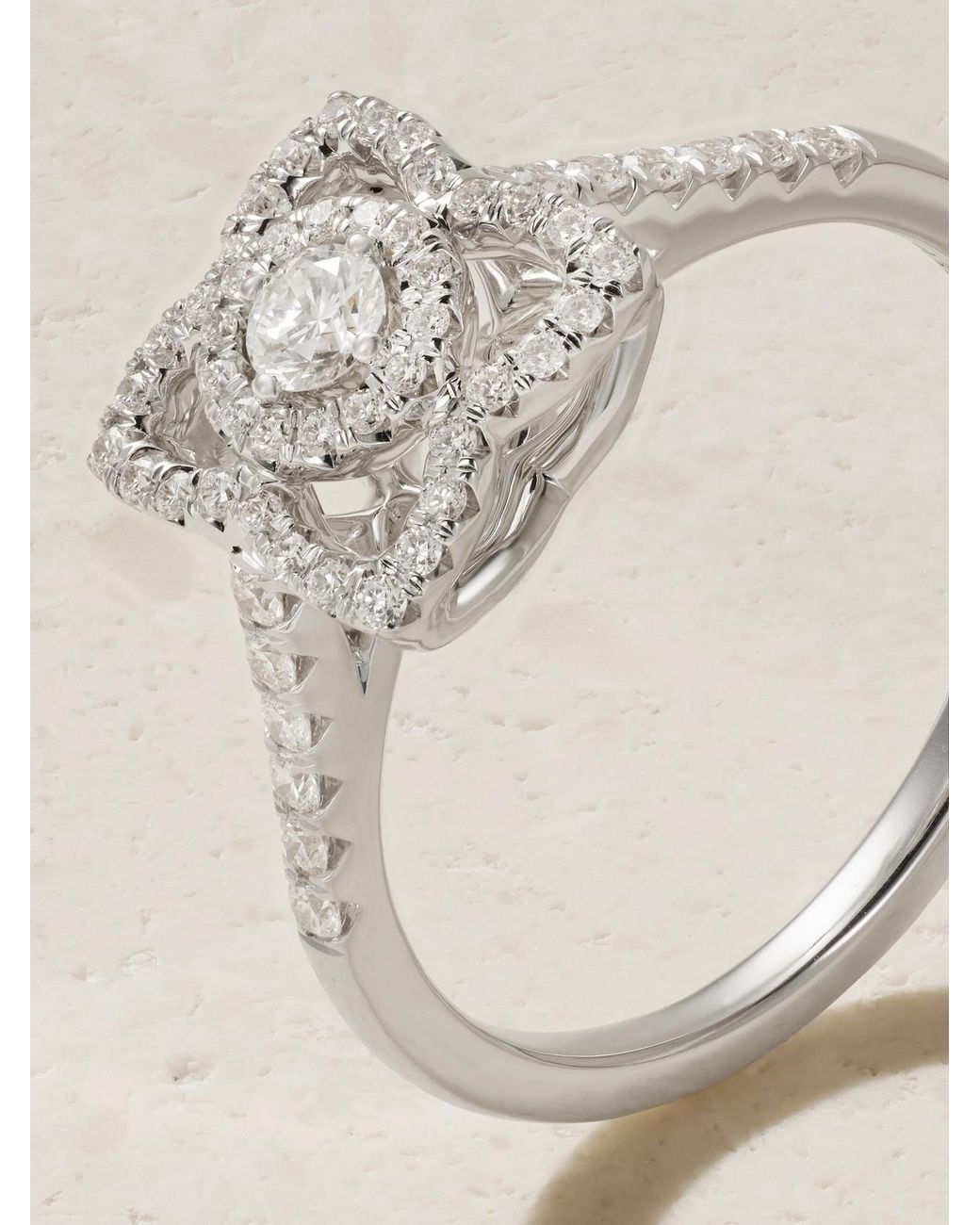 De Beers London Natural Lotus By De Beers 18-Karat Diamond Ring