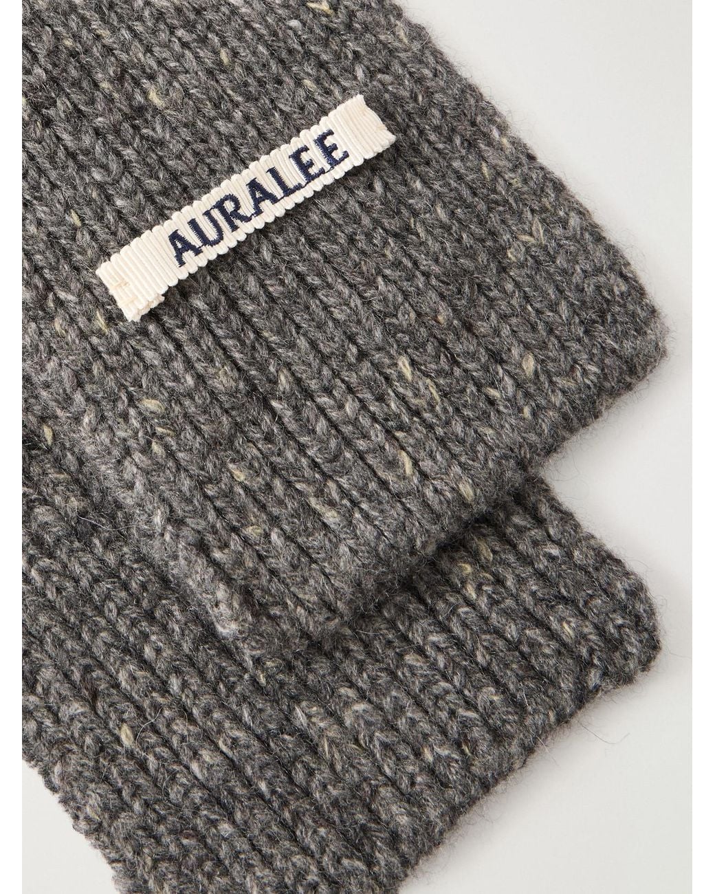 Auralee White Cashmere Scarf