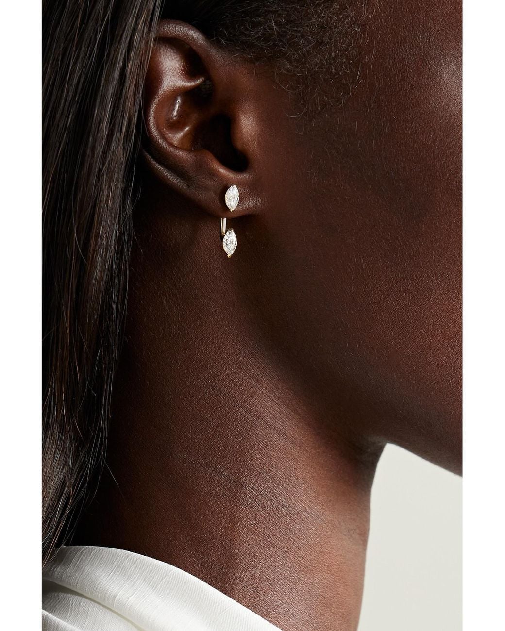 Anita Ko Natural Orbit 18-Karat Diamond Single Earring