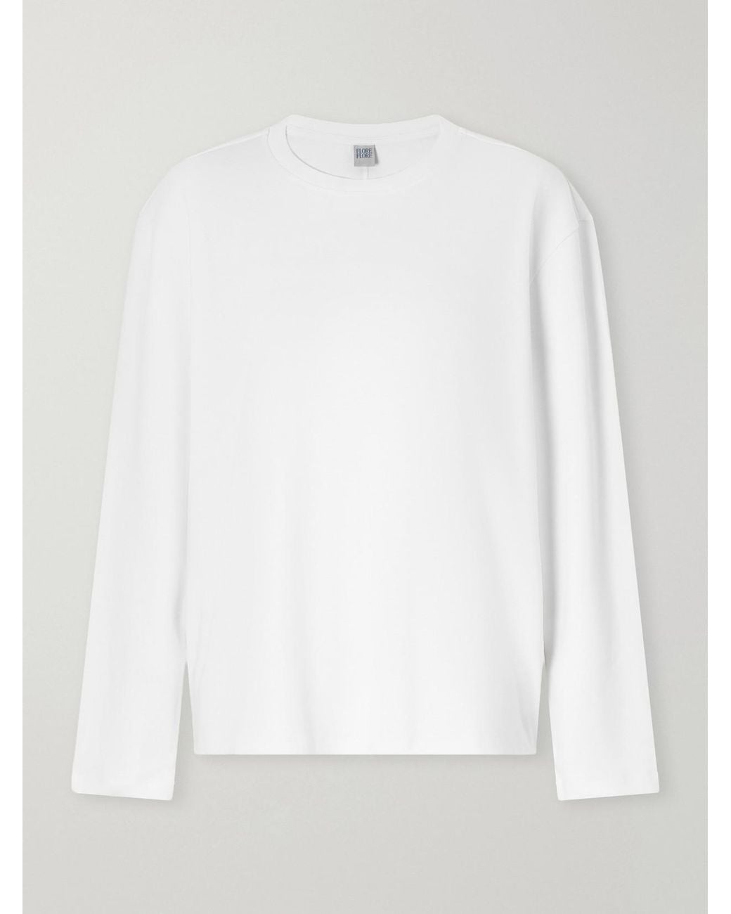 Flore Flore White Maggie Organic Cotton-Jersey T-Shirt