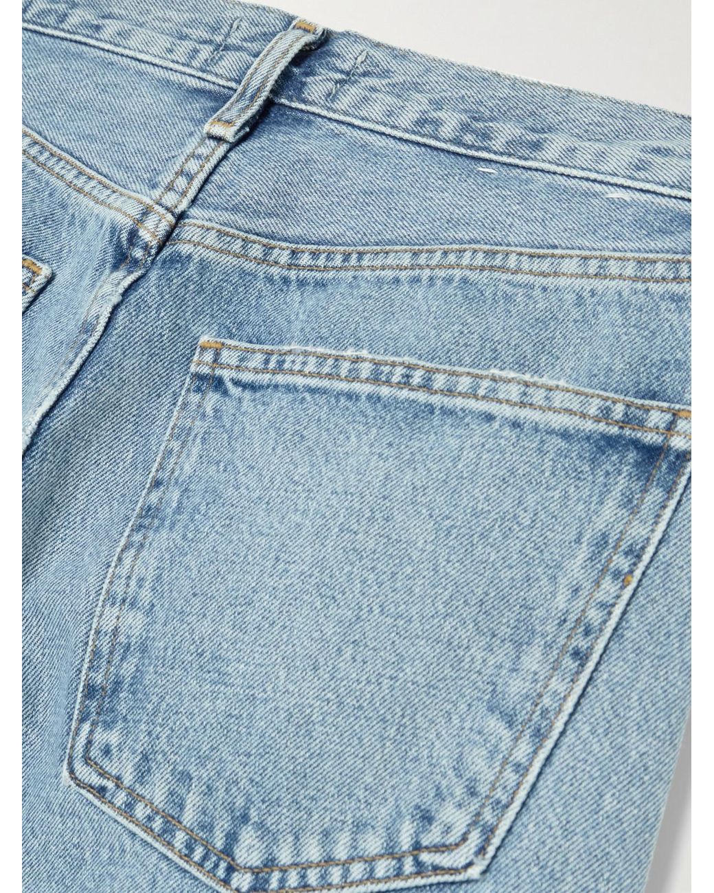 Agolde Blue 90's Pinch Waist High-Rise Straight-Leg Jeans