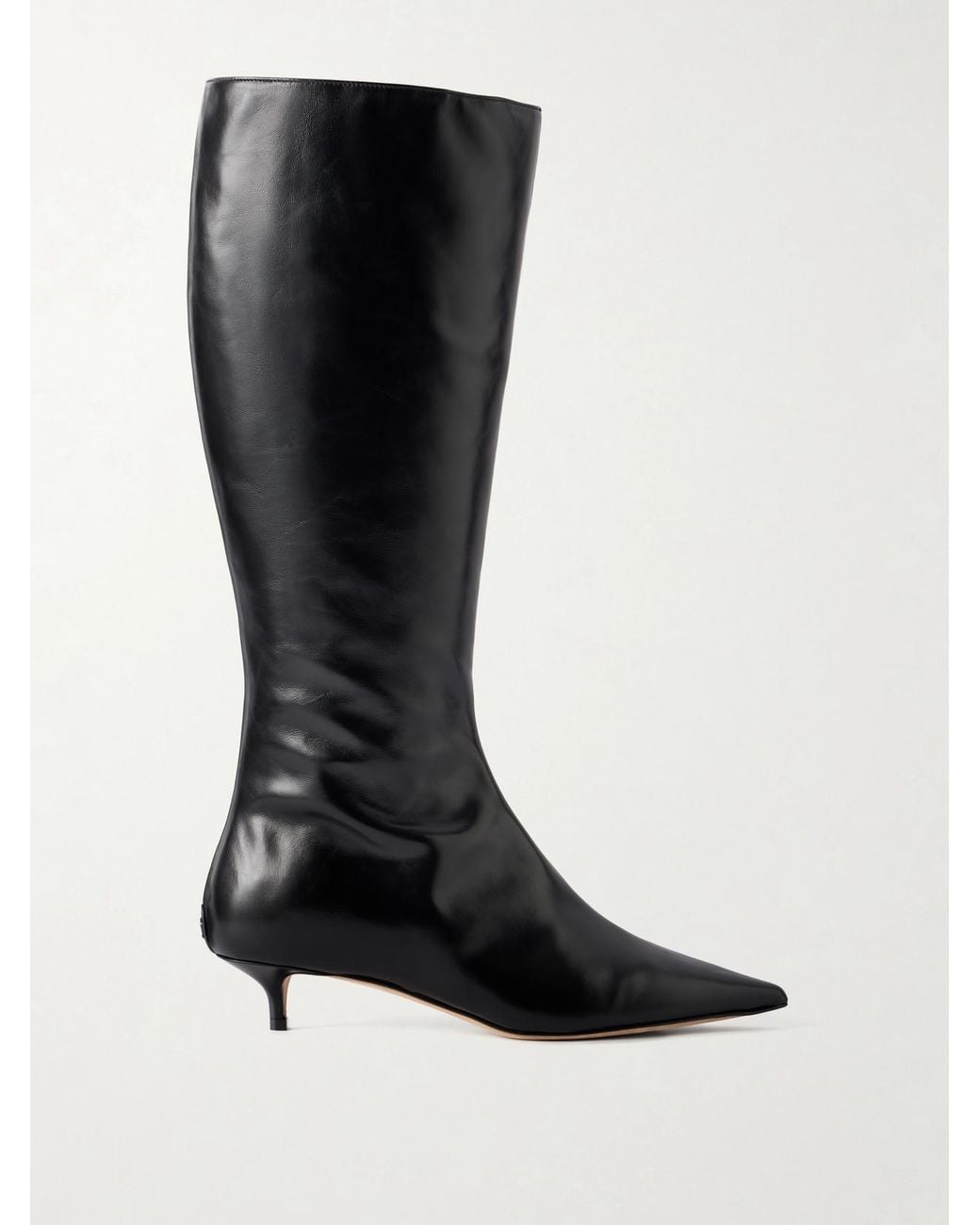 Jimmy Choo Black Amis 35 Leather Knee Boots