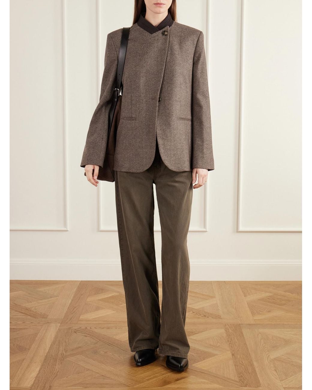 Twp Brown Herringbone Wool And Cashmere-Blend Jacket