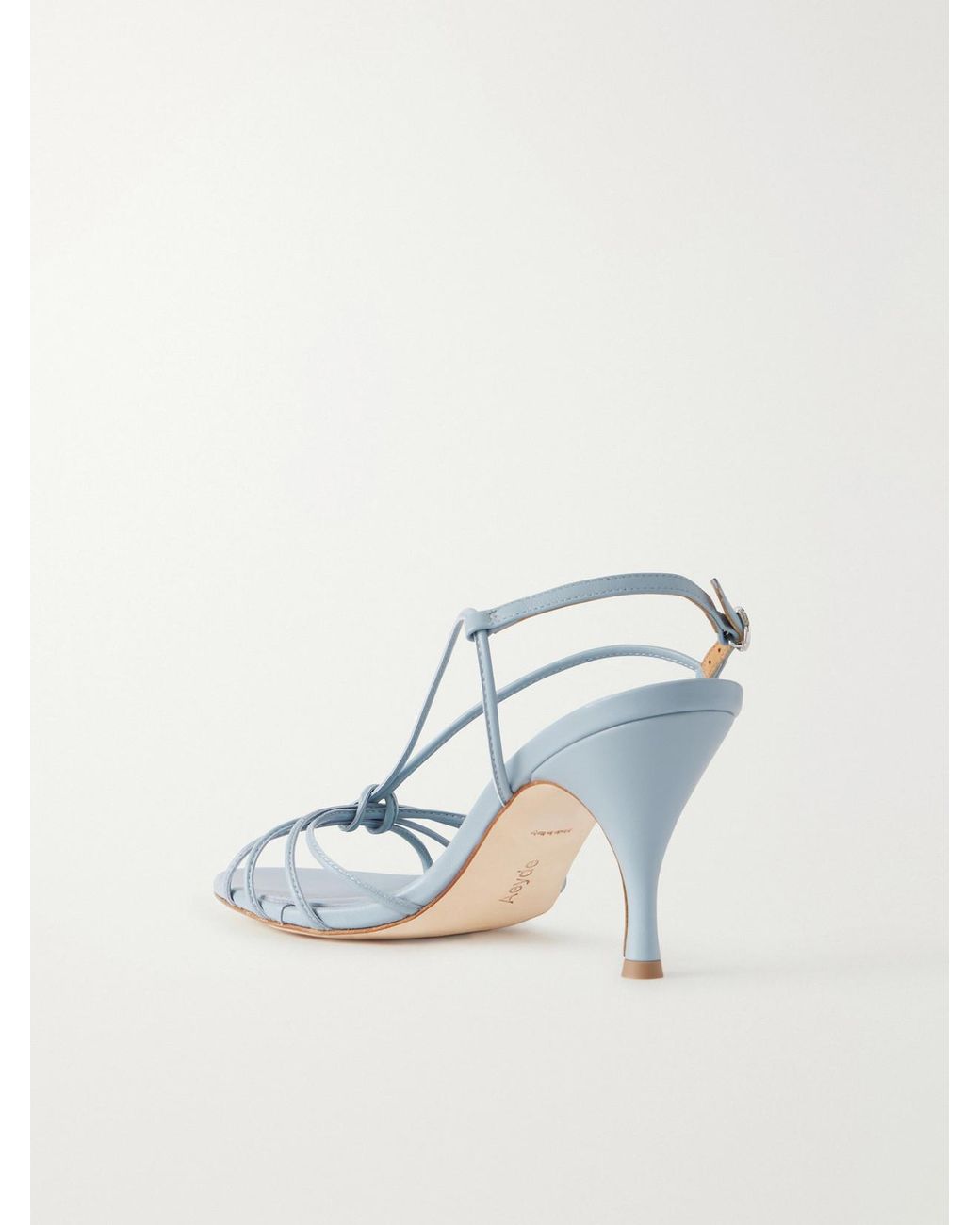 Aeyde Blue Solange Leather Sandals