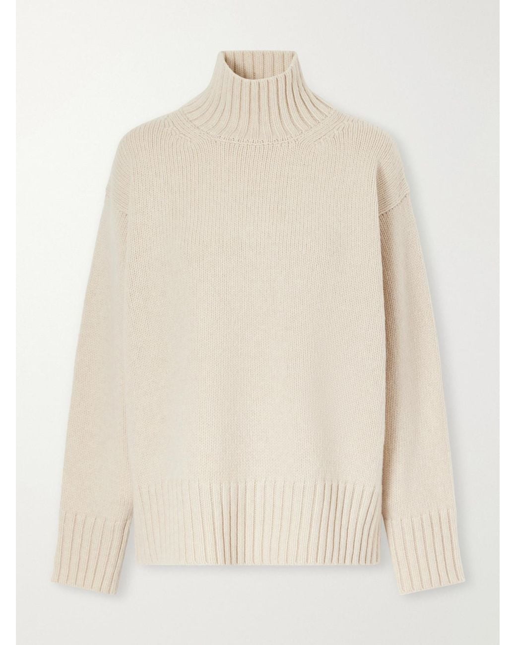 Rohe Natural Wool And Cashmere-Blend Turtleneck Sweater