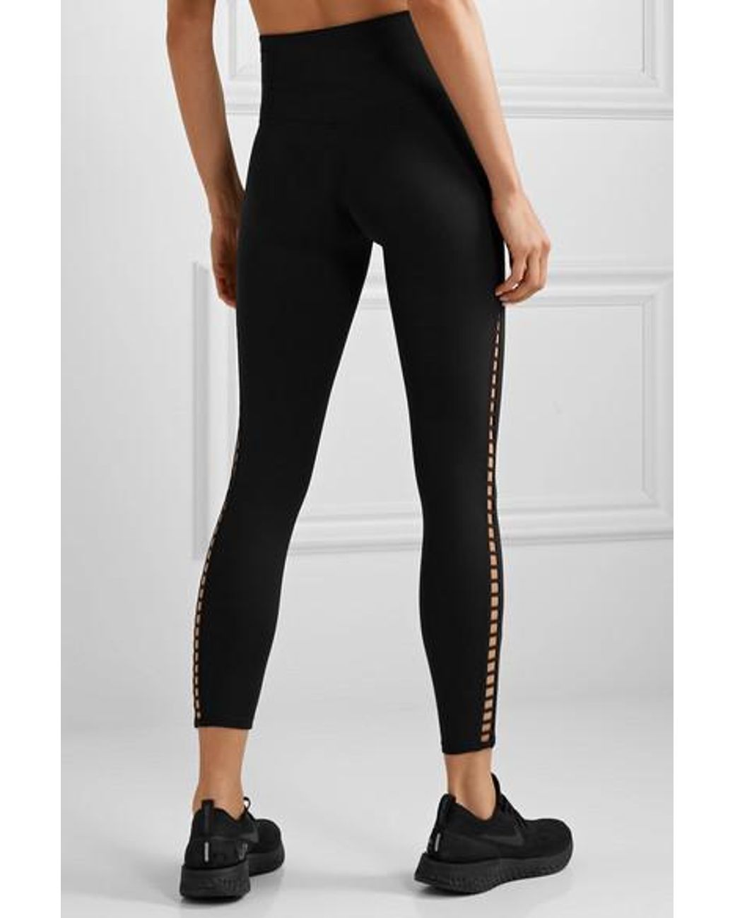 Nike Power Cutout Dri-fit Leggings in Black | Lyst